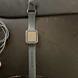 Apple Watch Series 3, 38mm aluminum case.